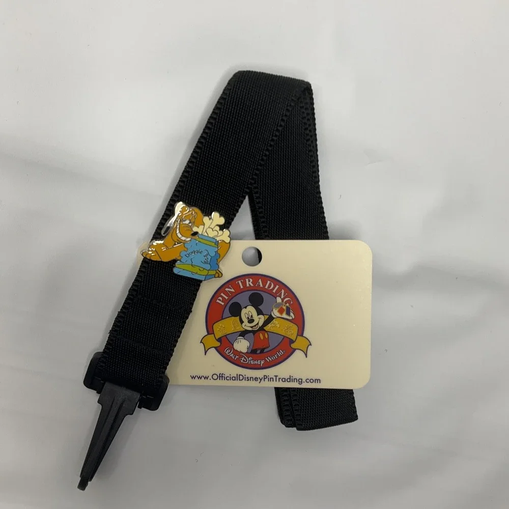Disney Pin Trading Lanyard WDW AAA Pluto Doggie Bag ( Blue Version ) 2005‎ New